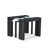 13-piece Modern Dining Room Set a Rectangular Kitchen Table and 12 Black Linen Fabric Dining Chair, Wire Brushed Black-411996745-433722641-433722640