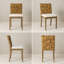 Chaise rembourrée en bois massif 17,9 po