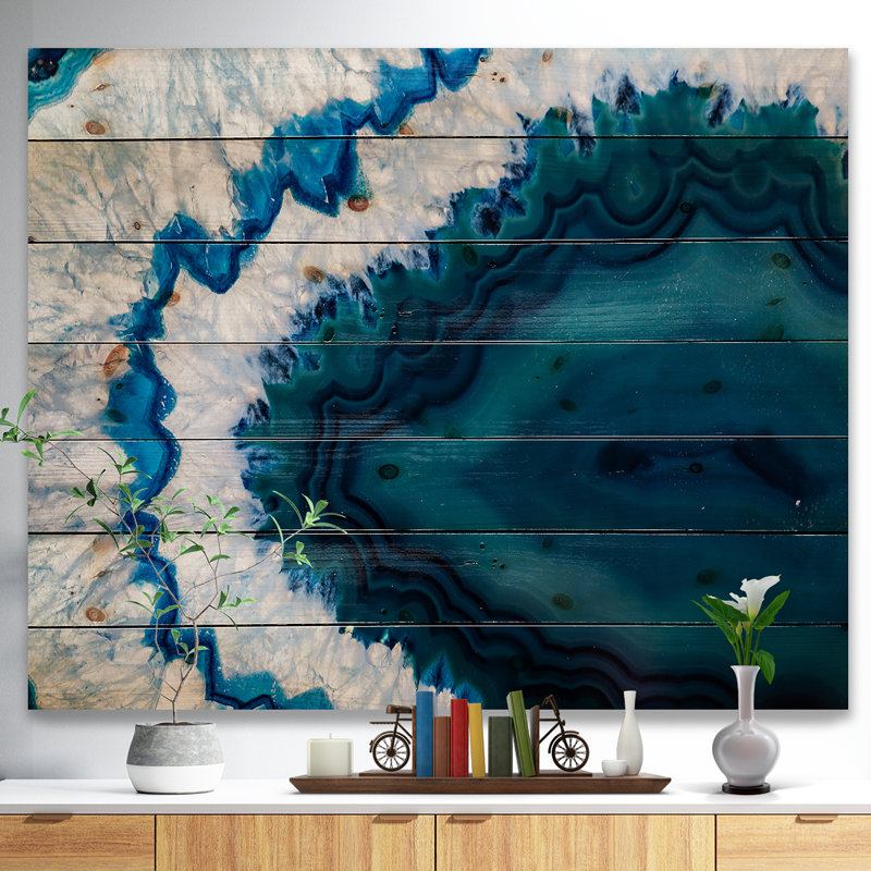 Corwin, art brésilien abstrait, impression graphique, H 30 po x l 40 po x P 1,5 po, Bois