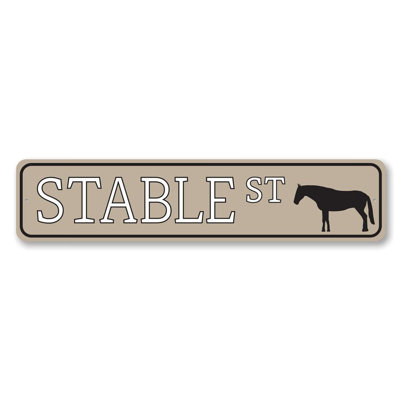 Stable Street Custom Aluminum Sign