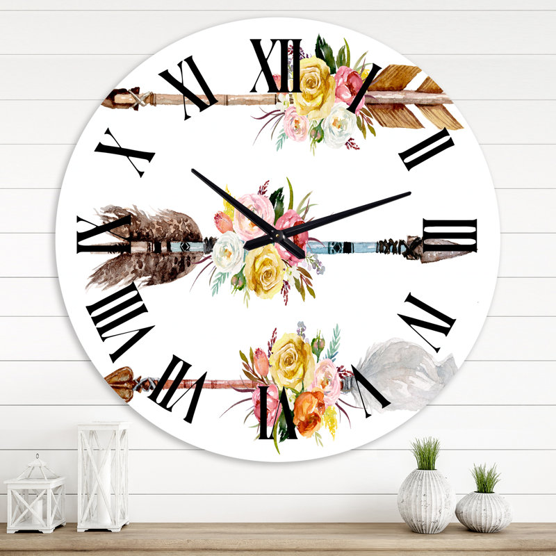 Horloge murale bohème et éclectique, Grand