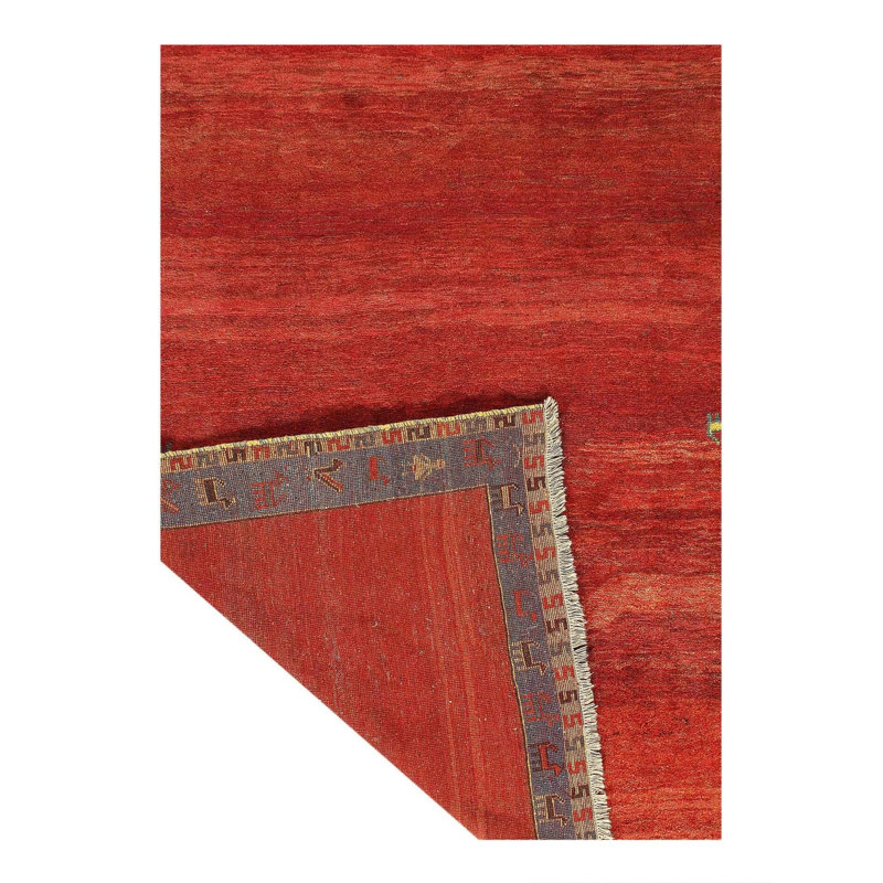 Geometric Area Rug in Red