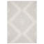 Tapis gris rectangulaire en polyester / polypropylène tissé à plat à la machine Arefa de 5 pi x 7 pi-845256187