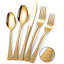 Ensemble de couverts 20 pièces en acier inoxydable martelé pour 4 personnes, ensemble de couverts en argent poli miroir avec poignées antidérapantes, ustensiles de cuisine allant au lave-vaisselle-432400988