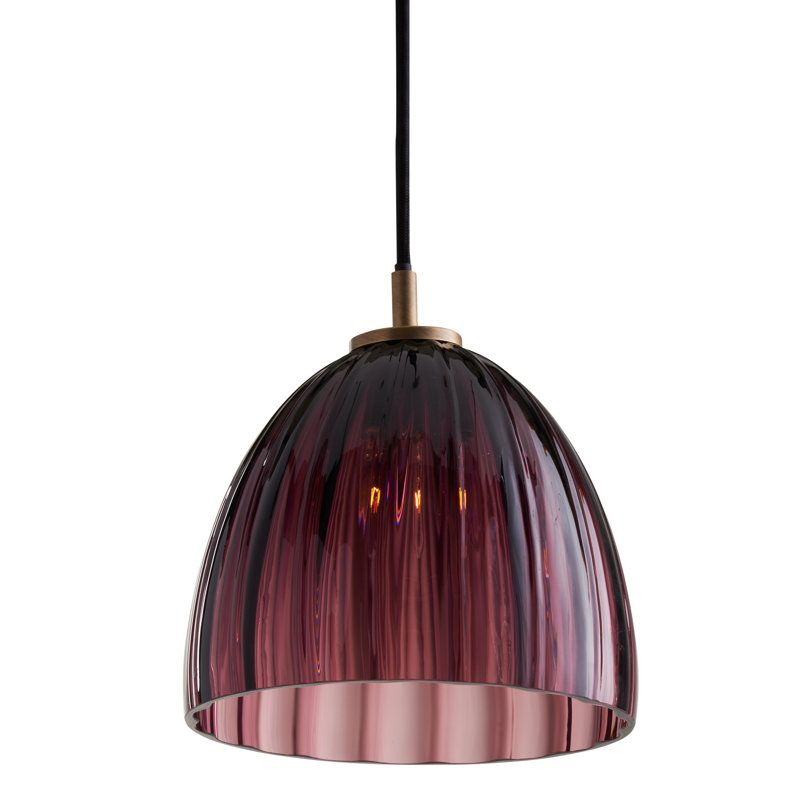 Caterina Triple Pendant - Blue Avio, Aubergine