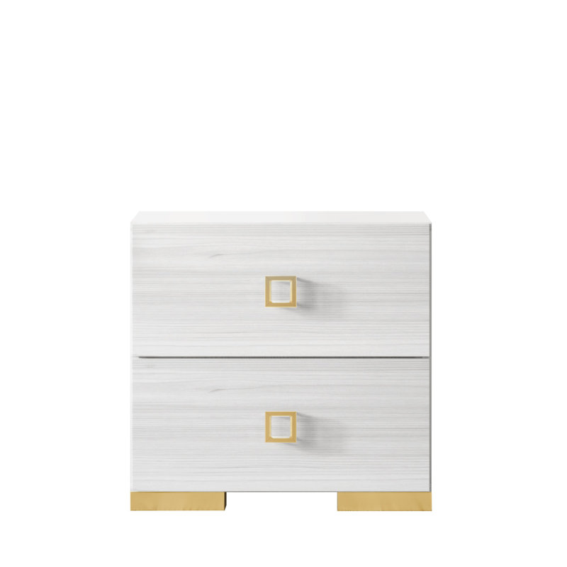 Titian Manufactured Wood Nightstand, White, 2