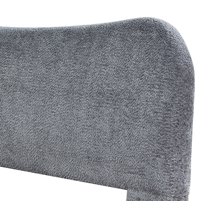 Lit plateforme tapissier Lunara, Grand lit
