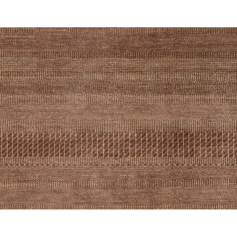 Striped Area Rug in Brown