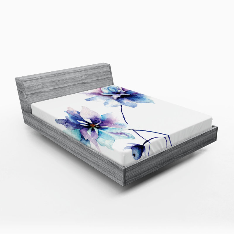 Ensemble de 2 draps-housse Ambesonne, California King Fitted Sheet