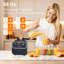 Blender ultra-résistant de 1600 W, 10 vitesses et fonction Pulse, pichet de 2 litres sans BPA, lames 3D à 6 pales en acier inoxydable pour smoothies, boissons glacées et laits frappés