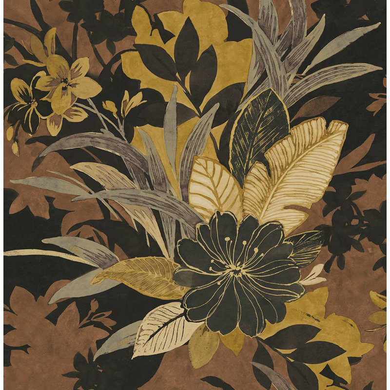 Peryman Abstract Roll, Butterscotch Rust/Gold