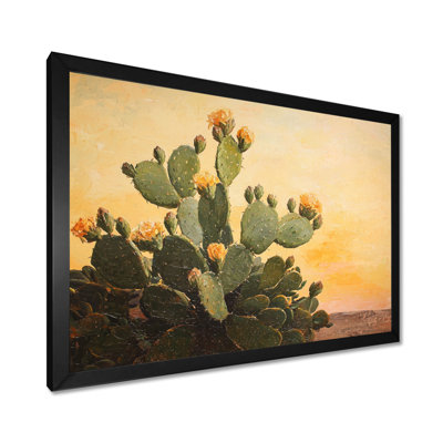 Paysage de cactus d'été dans le Nevada I - Décoration murale cactus floral