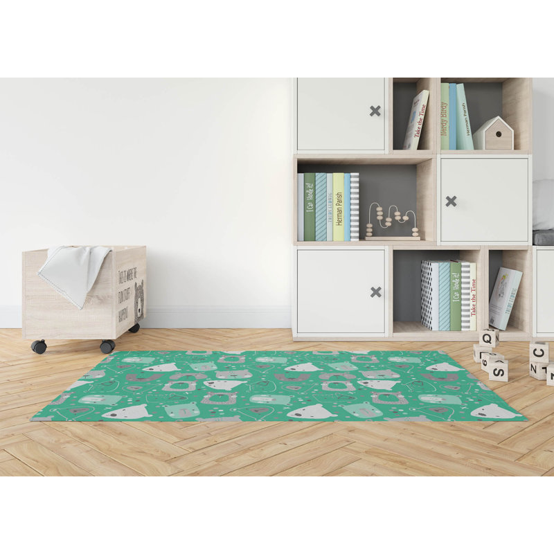Tapis de jeu Bear Face, Rectangle 4pi x 6 pi