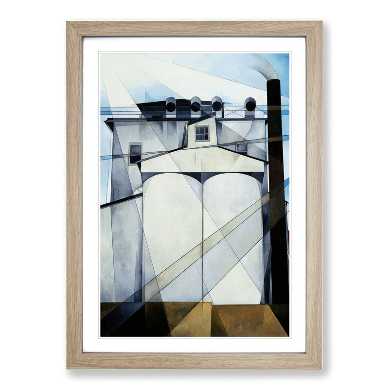 My Egypt by Charles Demuth - Picture Frame Painting, 36cm H x 27cm W x 2cm D, Oak Framed