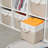 Cube Storage Bins, 6 Pack Large Collapsible Fabric Storage Bin With Ropes, Foldable Storage Cubes For Home, Office,Closet, Clothes, Toys Organizer-752272077