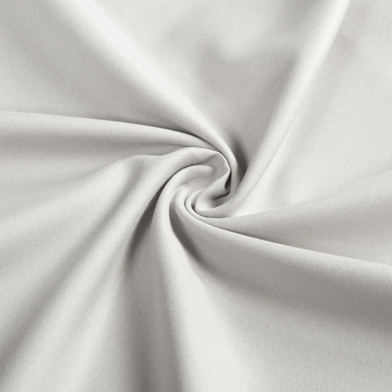 Taies d'oreiller de lit, 1800 taies d'oreiller en microfibre brossée avec fermeture à enveloppe - NTBAY, Gris clair, Grand