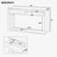 Commode 2 tiroirs 55 po de large-438334809