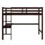 Lit mezzanine simple avec bureau intégré