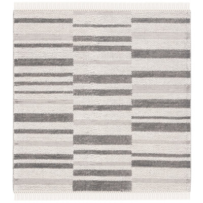 Tapis ivoire / gris foncé Charvik