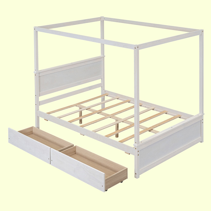 Winafred Canopy Bed, White