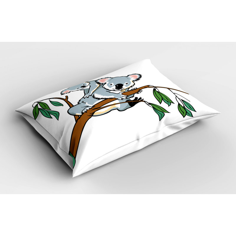 Brown/Gray/Green Poyester Microfiber Piece Sham, Queen