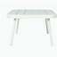 Causeuse et table en acier Mariano, blanc cassé et vert-1260514466