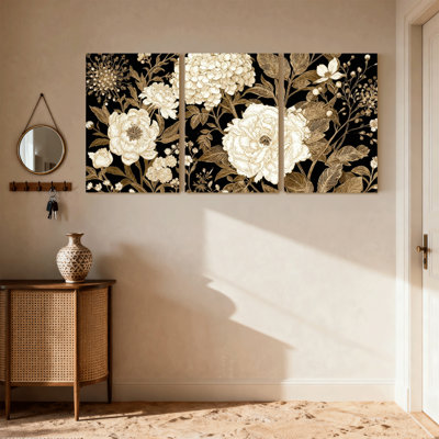 Ensemble de 3 reproductions d'art sur toile
