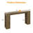 63" Console Table with Storage Shelf