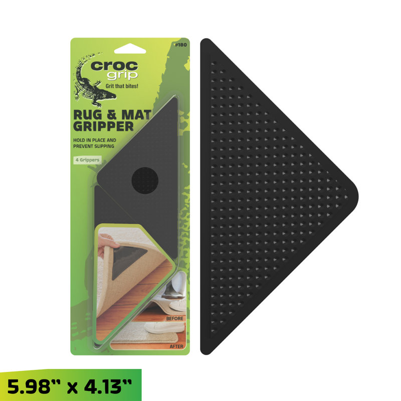 TAPIS ADHÉSIF RESUABLE Grippers 4PK, Triangle 4,13 po x 5,9 po