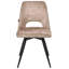 48 cm H Upholstered Velvet Dining Chair in Beige-41310980