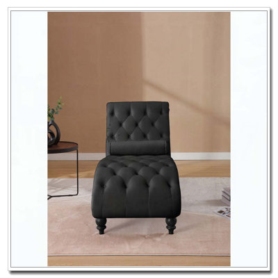 Velvet Recliner Chair with Button Tufting