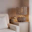 Lampe de table en rotin de 40 cm avec ampoule