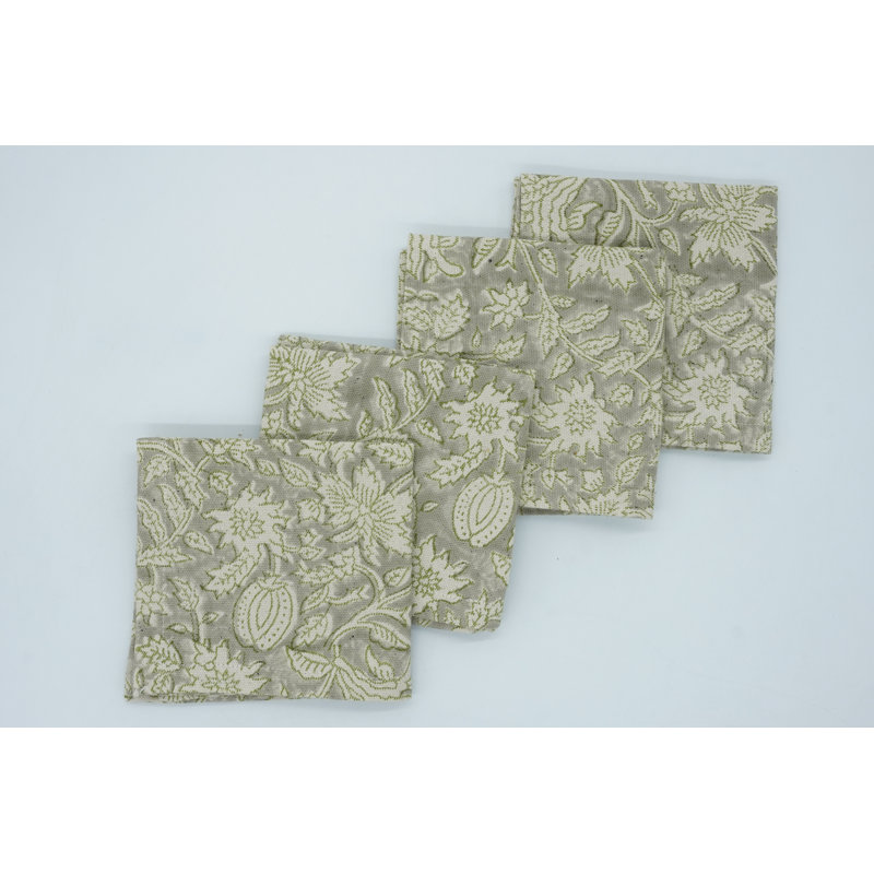 Fabdivine 18X18 Inch Decorative Block Ptint Napkins – Add Elegance to Your Table, Manikarika