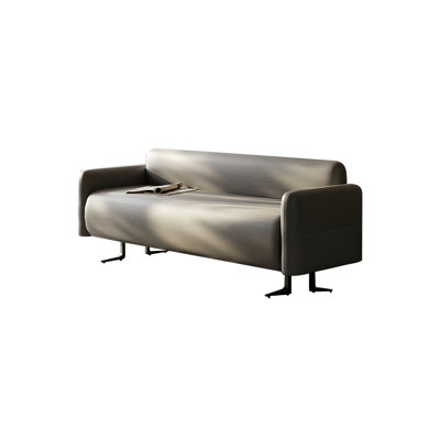 Banc de rangement en microfibre Chaynee