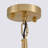 24.8" 6-Light Modern Glam Tiered Amber Glass Chandelier