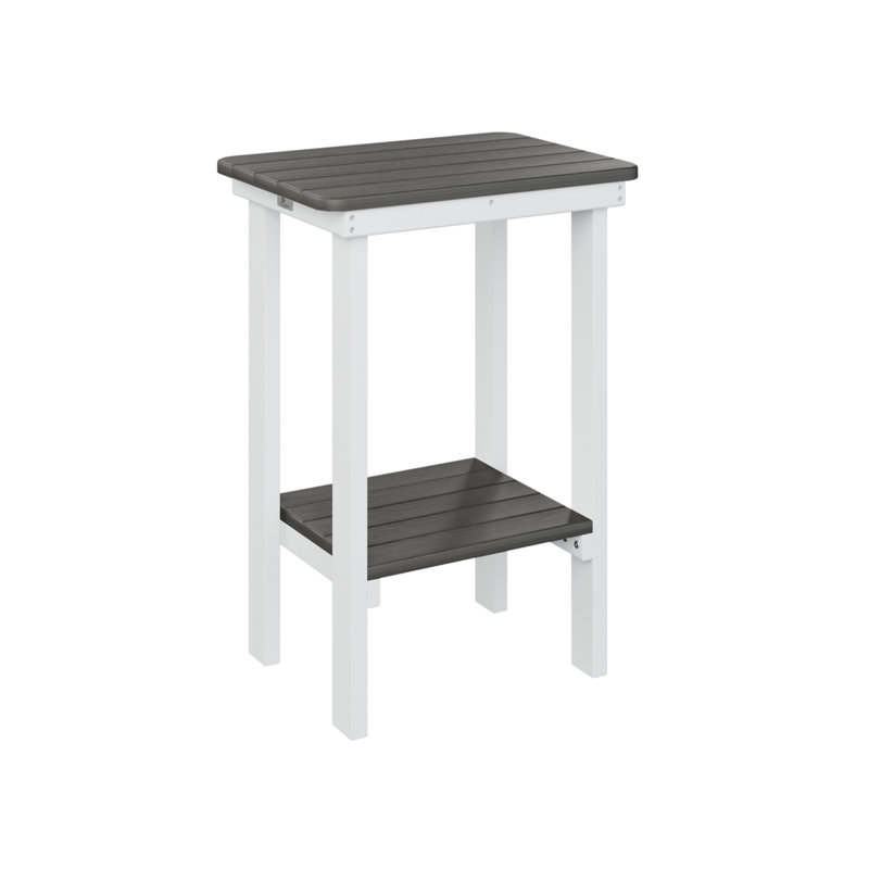  Rectangular End Counter Table, 29" H x 20.5" W x 15" D, Coastal Grey