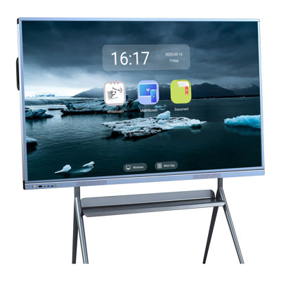JYXCN Smart Board?Wireless 4K Interactive?Multi-Touch Collaboration Board 65 Inch for Cloud Connectivity for Hotel/Lobby Display/Classroom?