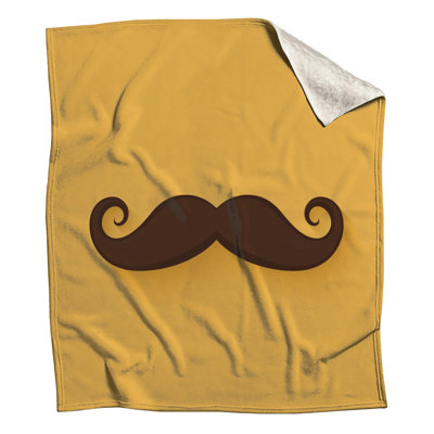Couvertures enroulées de moustache brune