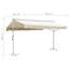 Dakota Fields 3cm W x 5cm D Fabric Cream Cover Retractable Patio Awning
