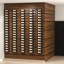 Ensemble de porte-bouteilles hélicoïdaux muraux en métal doré 6 bouteilles Lleucu - 30 po, orienté vers la gauche-243278458-246878424