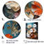 «Blue and Beige Poppies», reproduction sur toile-835395302-835395327