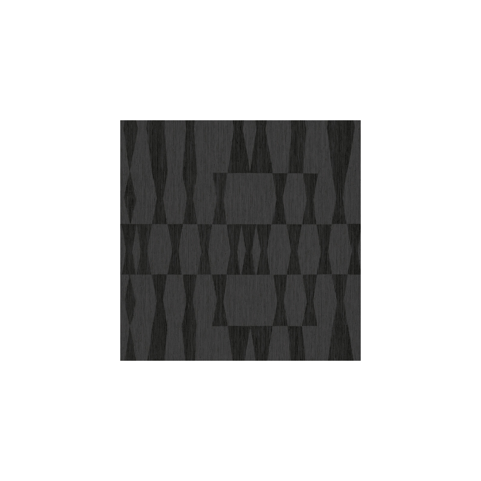 Faux Grasscloth Geo Peel and Stick Wallpaper, Carbon