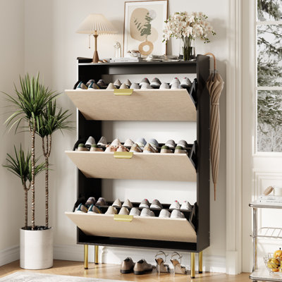 24 Pair Shoe Storage Cabinet