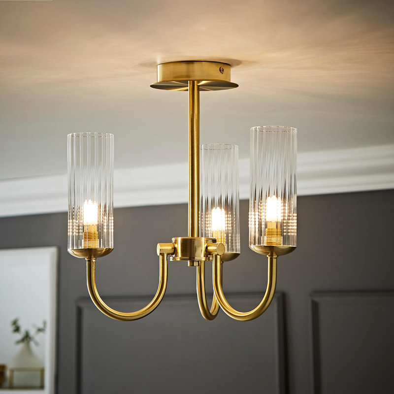 Alaizha 3 - Light Chandelier, Brushed Gold
