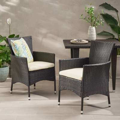 Chaise de patio avec coussin Alfiero