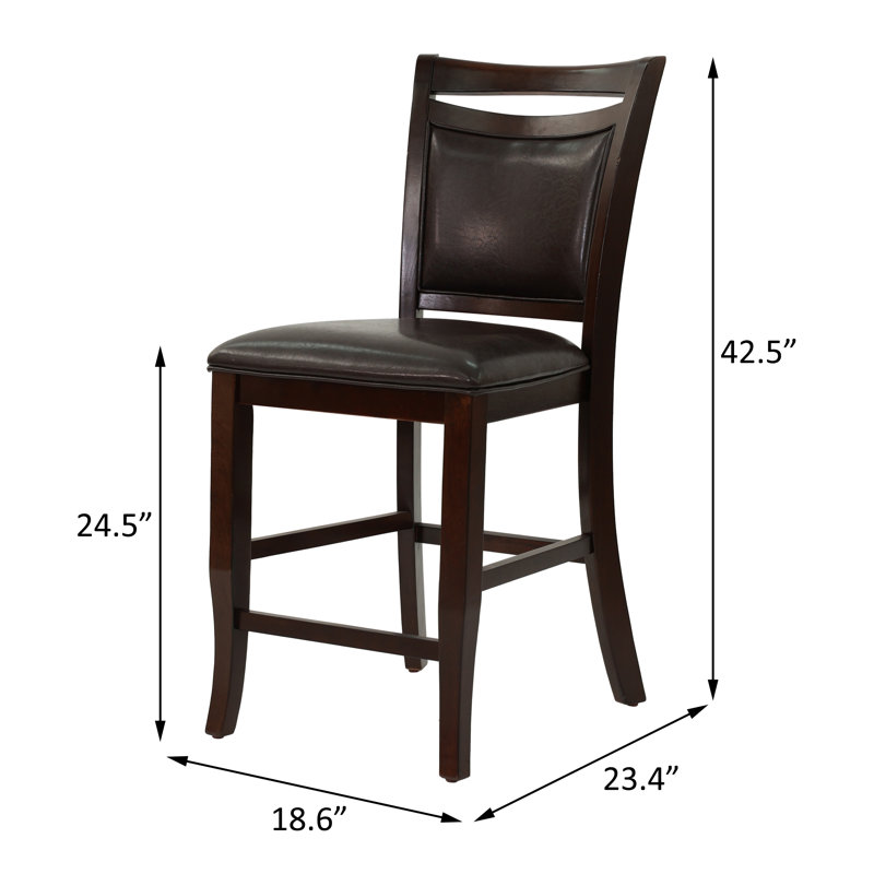 Chaise à hauteur de comptoir
