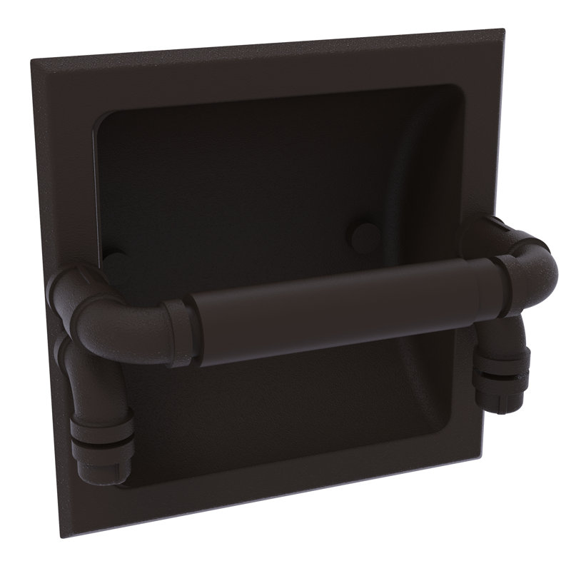 Porte-papier hygiénique encastré Bayer, Bronze huilé