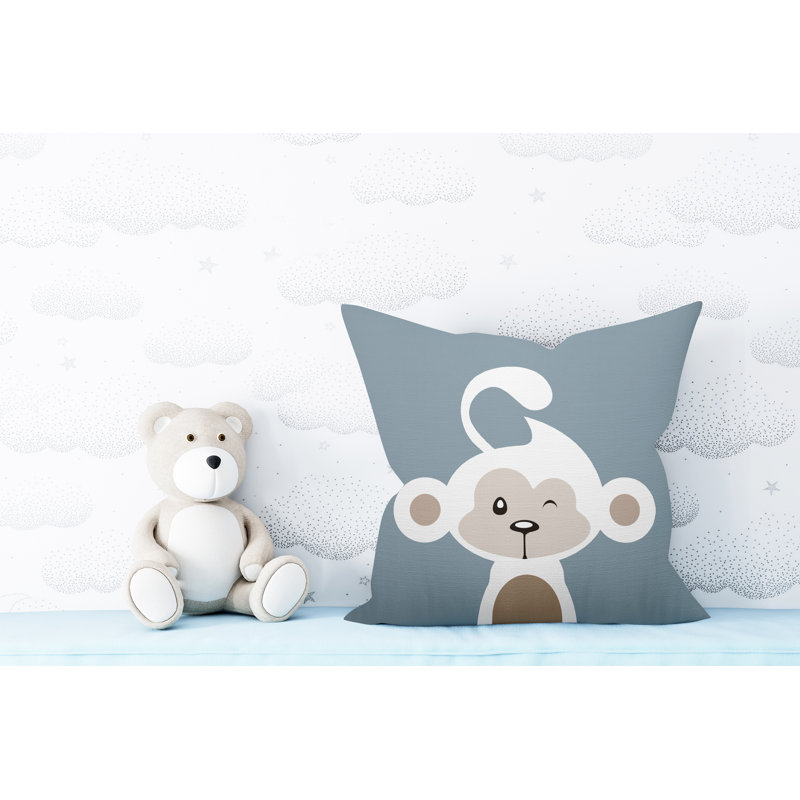 Coussin intérieur Ollie, 19 po x 19 po, Gris, Carré