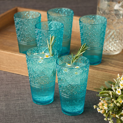 Ensemble de 6 verres à thé en acrylique Victoria
