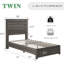 Lit plateforme Louby simple style ferme, 110 cm (43,3 po), gris-766527136-783653489